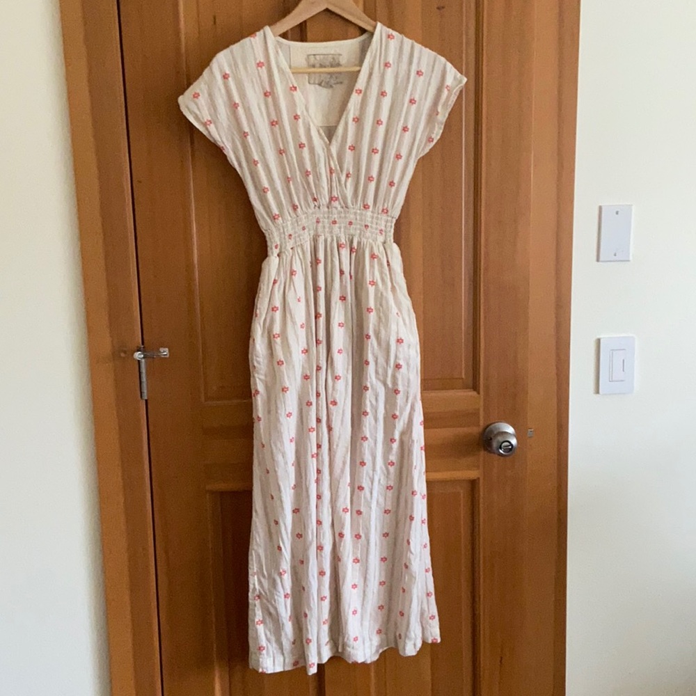 Ace & Jig Faye midi dress in tulip textile size xxs